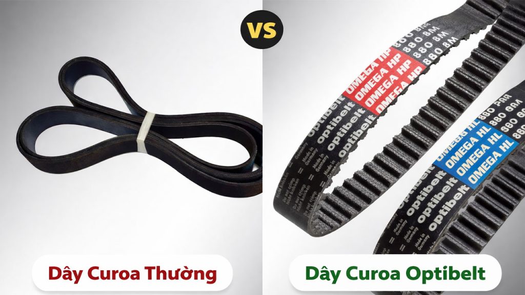 so sánh dây curoa Optibelt và dây curoa thường