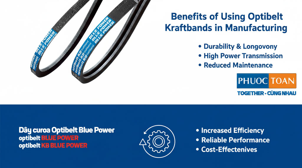 Lợi Ích Của Việc Sử Dụng Dây Curoa Optibelt Kraftbands Trong Sản Xuất