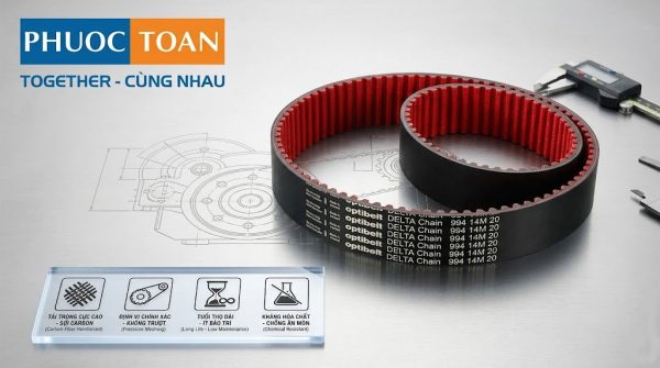 Ưu Điểm Dây Curoa Delta Chain Optibelt Trong Công Nghiệp