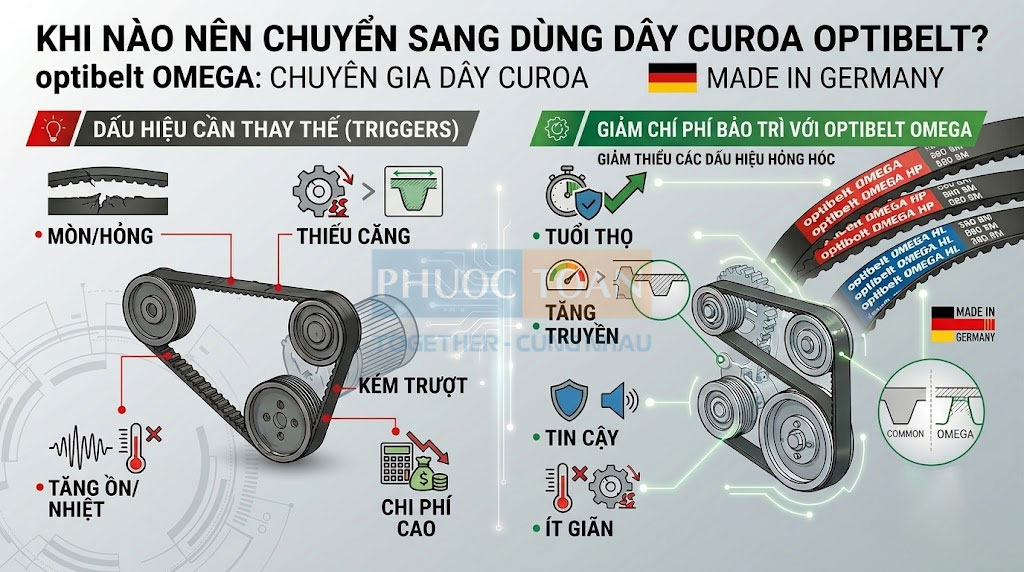 Khi Nào Nên Chuyển Sang Dùng Dây Curoa Optibelt?