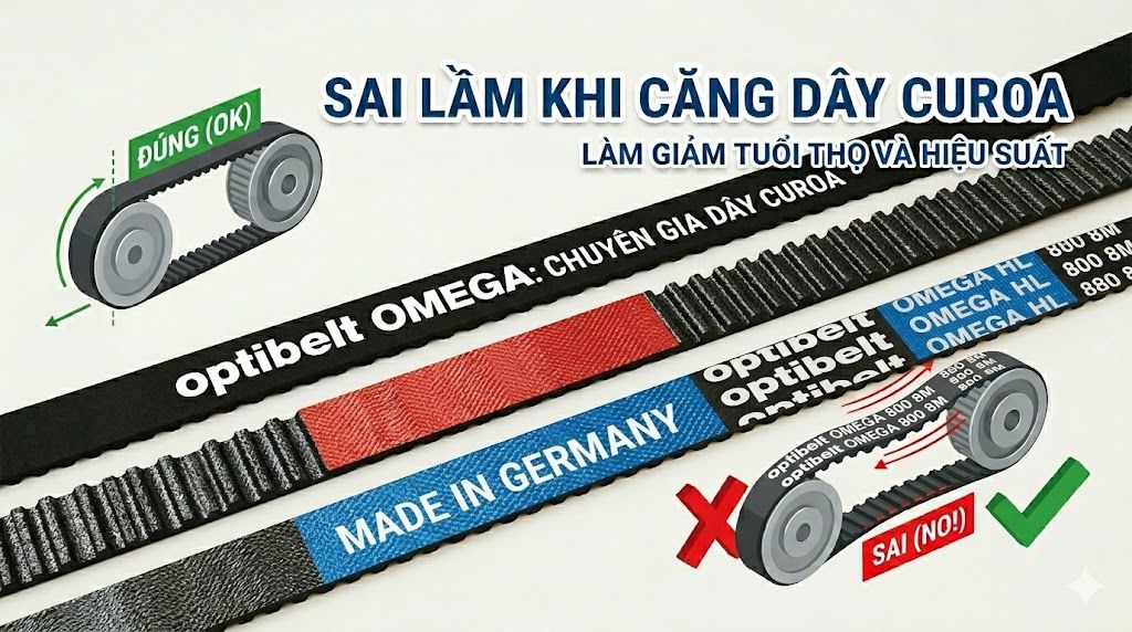 Sai Lầm Nhiều Nhà Máy Đang Gặp Khi Căng Dây Curoa