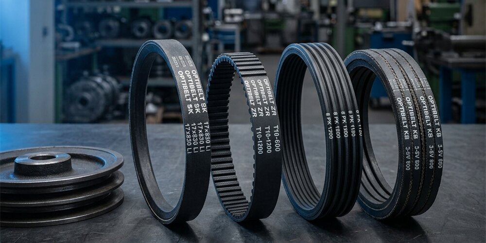 Dây curoa là gì - Phân loại và cấu tạo dây curoa công nghiệp Optibelt
