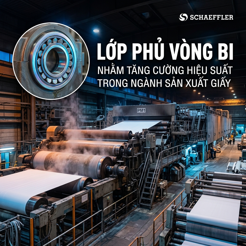 Lớp phủ vòng bi cho ngành sản xuất giấy - Giải pháp Schaeffler