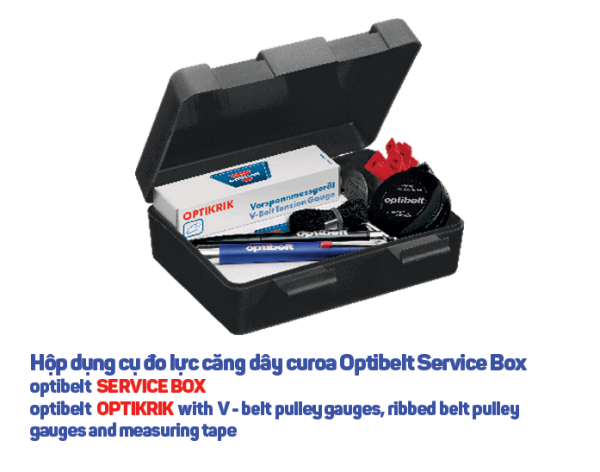 Hộp dụng cụ đo lực căng dây curoa Optibelt Service Box chính hãng