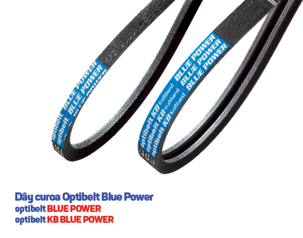 Dây curoa optibelt Blue Power lõi Aramid Kevlar công suất siêu cao chính hãng