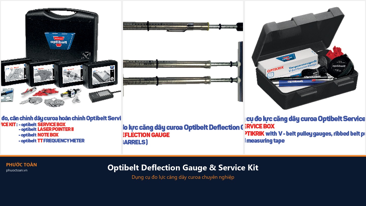 Optibelt Deflection Gauge & Service Kit — Bộ Dụng Cụ Đo Dây Curoa Chuyên Nghiệp