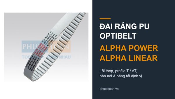 Đai răng PU Optibelt Alpha Power và Alpha Linear